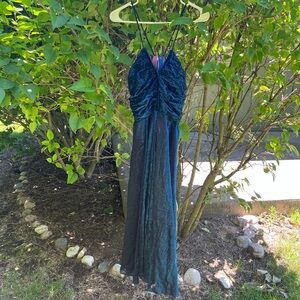 vintage metallic prom dress 🌀🦋💙✨